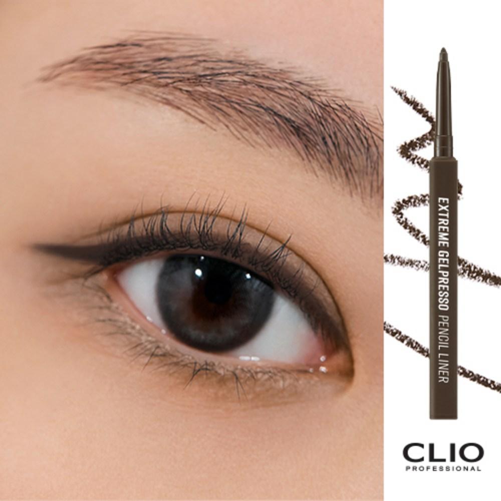 Clio Extreme Gelpresso Pencil Liner, 001 Black Brown, 1 Piece