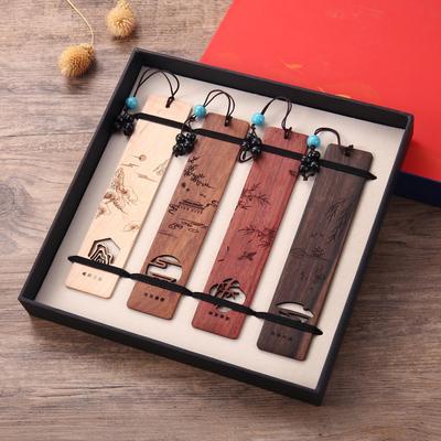 Ancient Style Wooden DIY Bookmarks: Creative Cultural Gifts