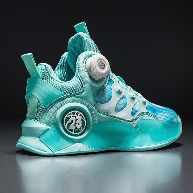 Children Basketball Shoes Original Design 2024 New Indoor Field Training Sports Shoes Comfortable Boy Basketball Shoes for Kids