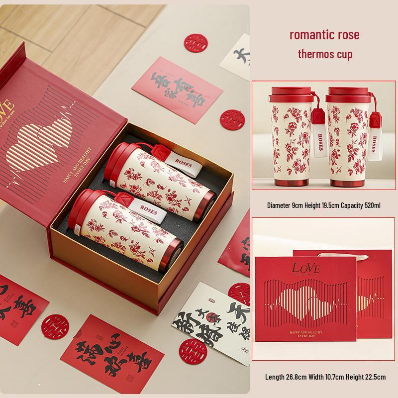 Elegant Wedding Gift: High-End Cup Set for Newlywed Brides & Best Friends