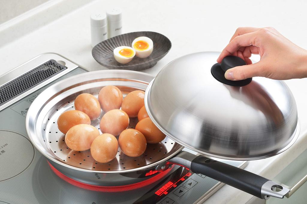 Yoshikawa Dampfgarer Silber Gesamtlänge x Gesamtbreite x Höhe cm 28.8 28.8 11.6