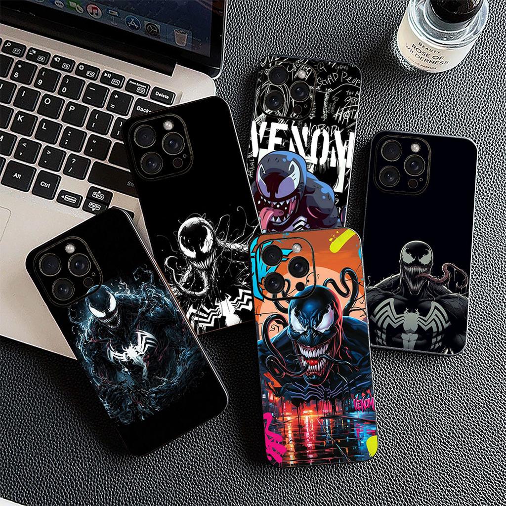 For Motorola Moto G86 G57 G67 G24 G15 G54 Power G13 G14 G34 G35 G45 G60 G53 G55 G64 G75 G72 Phone Case Venom Marvel Spider Man