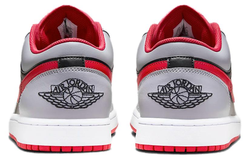 Jordan 1 Nízká Černá Světle Šedá Gym Red 553558-060