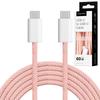 Cabo USB Tipo-C para USB Tipo-C 60 W 1,5 m Rosa Kruger&Matz Basic