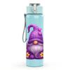 1PC Purple Garden Gnome Art 750ml Color Plastic Sports Water Bottle Leakproof Flip Straw Lid Suitable for Sports Office Home Use