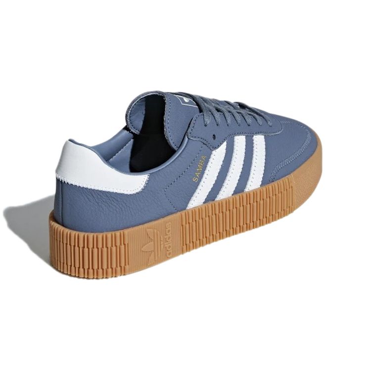Adidas Originals Sambarose Synthetic Leather Low-Top Sneakers Women Sneakers DB2695