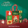 Christmas Santa Claus Non-Woven Gift Bag - Festive Cross-Border Handbag