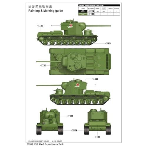 Trumpeter 1/35 Soviet KV-5 Super Heavy Tank Plastic Model