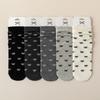 5/10 Pairs Casual Spring Autumn Bone Free Socks for Women with Lace and Bow Mid Calf Socks JK Lolita Sweet and Versatile Cotton Pile Socks