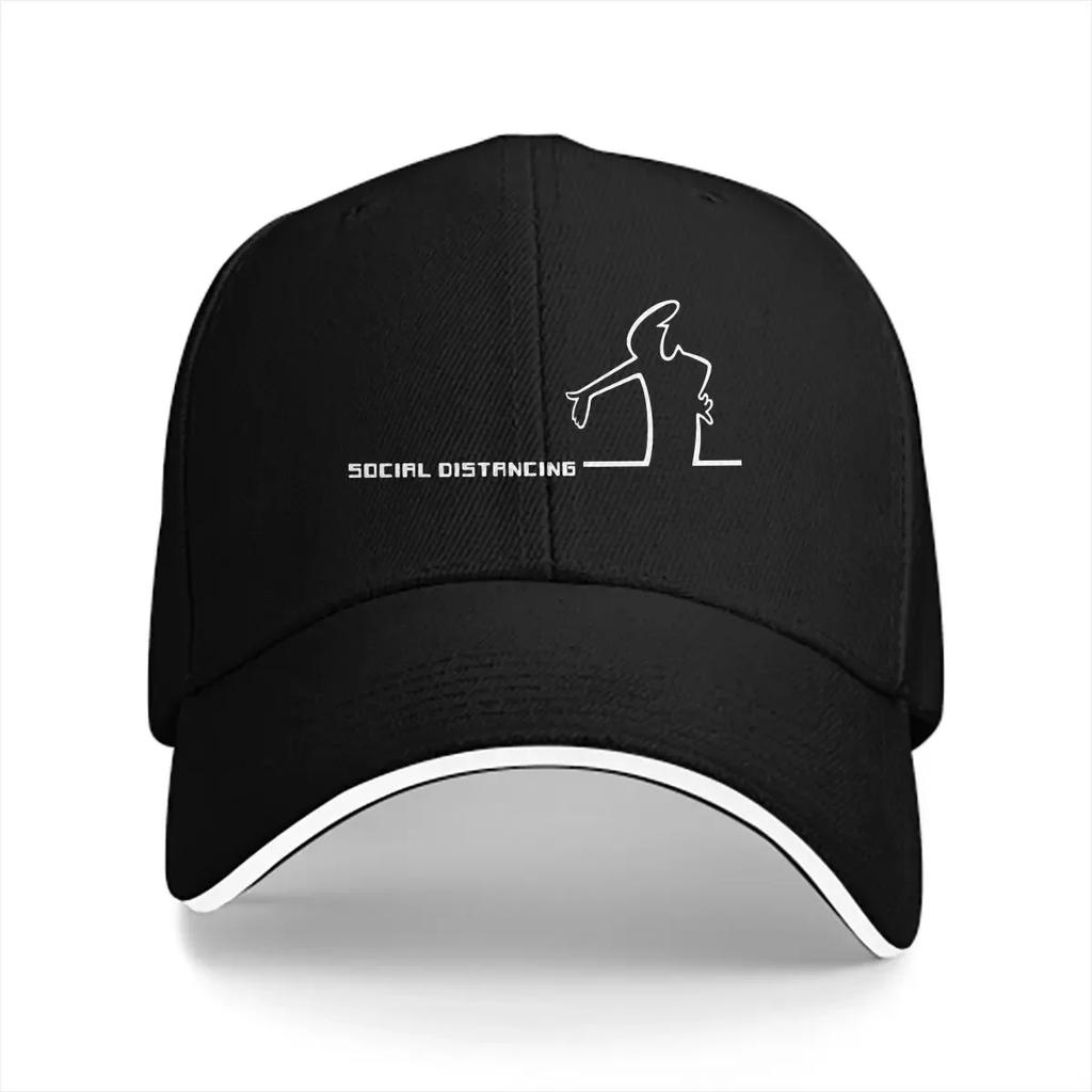 Washed WoUnisexs Baseball Cap Social Distancing Trucker Snapback Caps Dad Hat La Linea Golf Hats