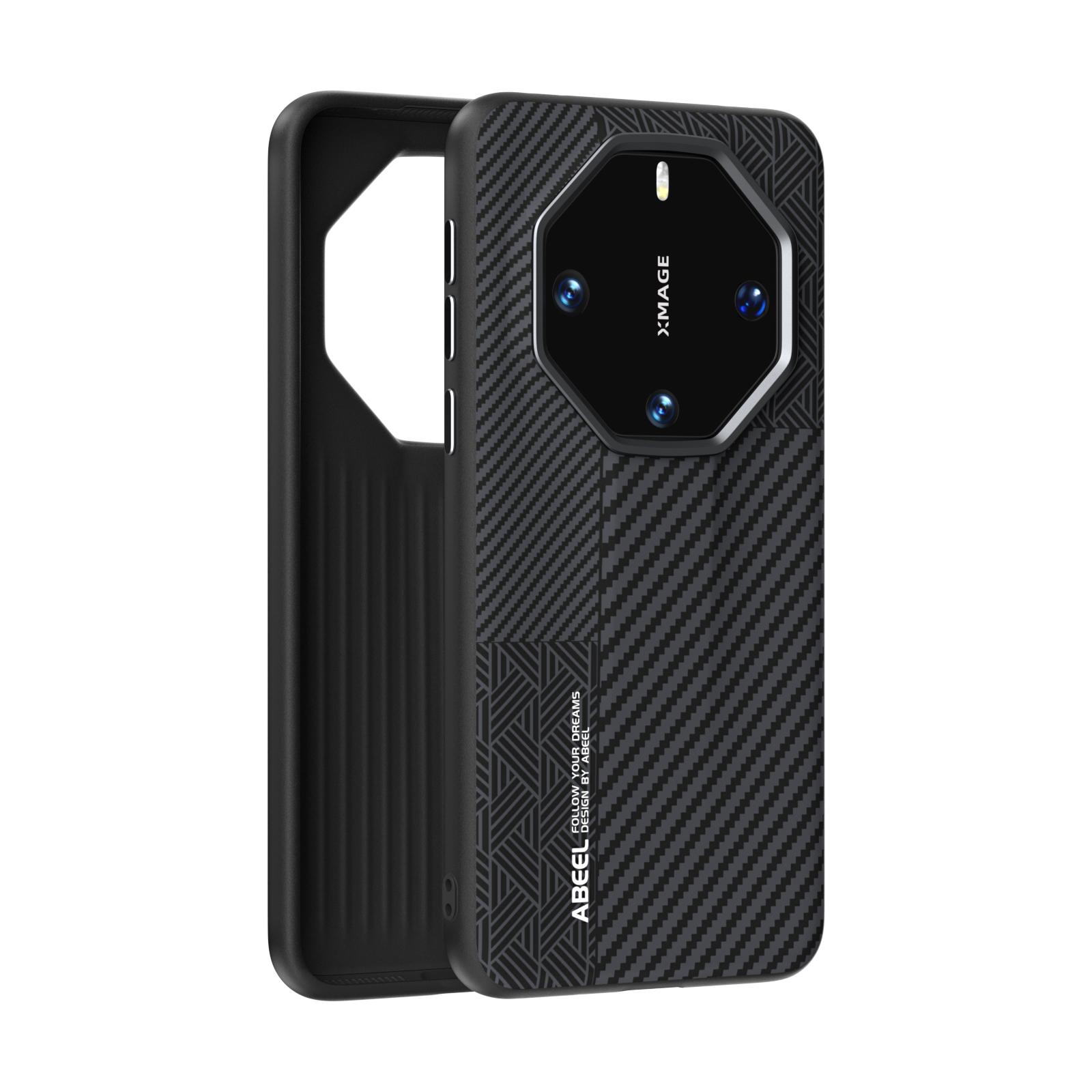 

For Huawei Mate 60 RS Case Slim Lightweight Shockproof Anti-Fingerprint Alloy Lens Anti-slip Grip Carbon Fiber Case Funda For Mate 60 RS&Pc + tpu