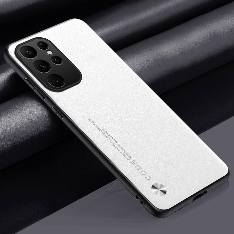 Luxury PU Leather Case For Samsung Galaxy S24 Ultra 5G Back Cover TPU Silicone Full Protection Phone Case For Samsung S24 Ultra