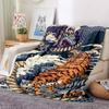 1pc Dragon Tiger Print Blanket - Perfect Gift for Birthdays, Christmas & Halloween- Soft, Warm & Versatile yy250909090