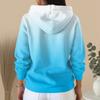 Women's Fashion Casual Sweater Button-Up Print Cardigan  Hooded Jacket