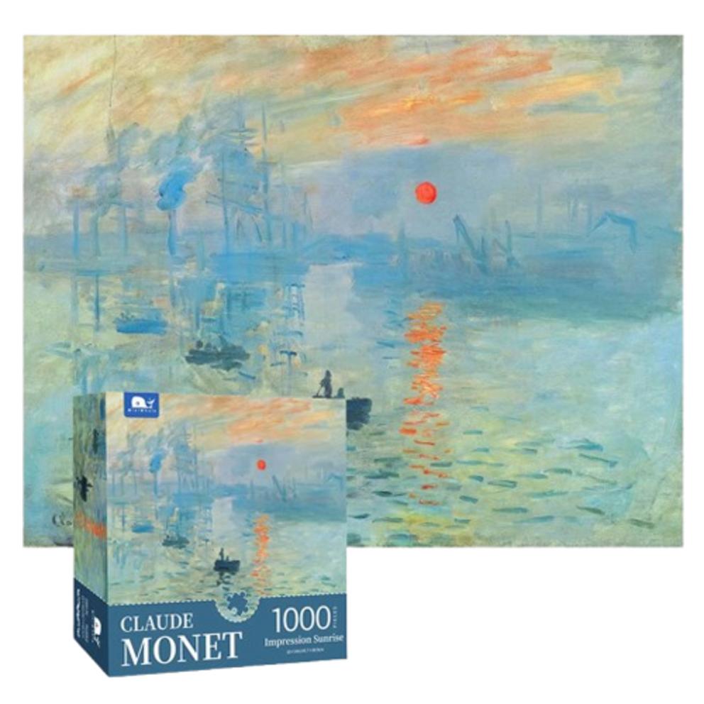 Rediello 1000-Piece Masterpiece Jigsaw Puzzle: Monet s Impression, Sunrise