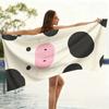 1pc Cartoon Cow Beach Towel Quick-drying Towel Super Absorbent Suitable for Beach Vacation Pool Swimming Summer Gift for Friends