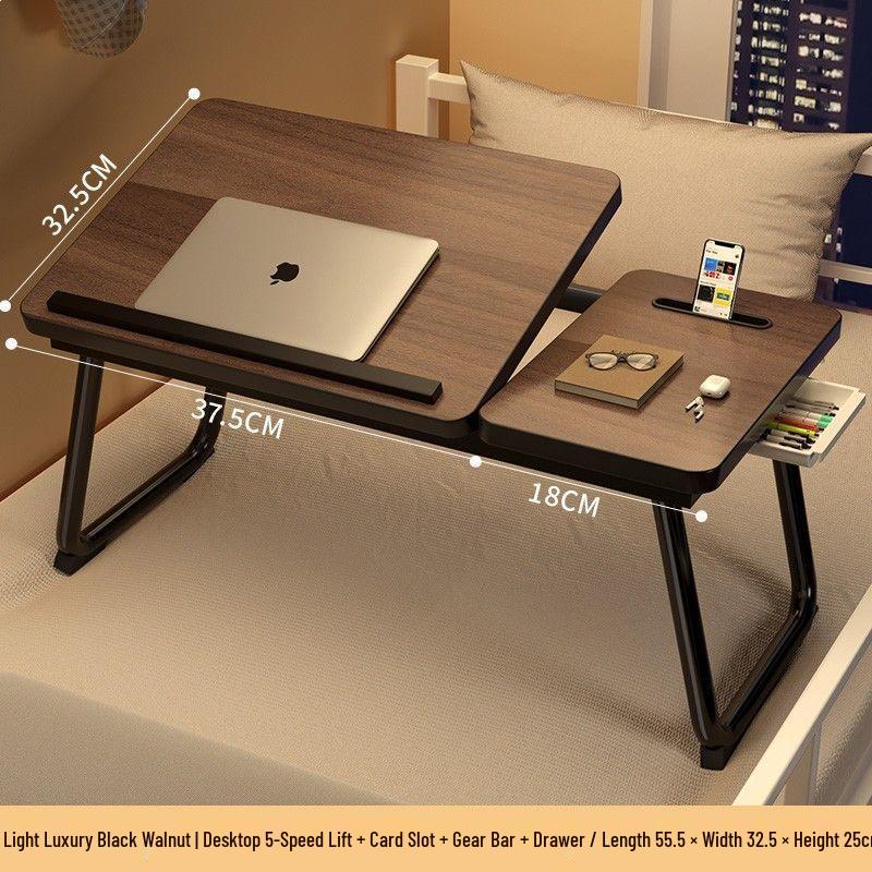 Portable Foldable Laptop Desk - Multi-functional Bedside or Dorm Study Table, No Installation Needed