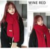 Warm Knitted Yarn Scarf Fashion Thick Yarns Long Scarf Neck Gaiter Outdoor Neck Scarf Wrap Accessory for Winter Warmth