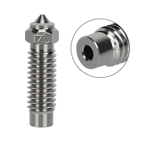 5-Piece 0.4mm Silver Chromium Zirconium Copper Nozzle for Neptune 4Plus/4Max