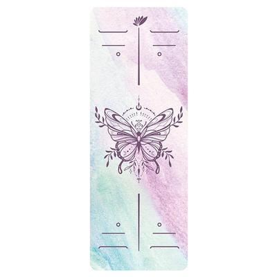 Printed Suede Travel Yoga Mat