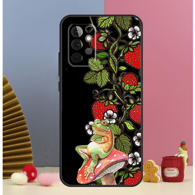 Cottagecore Frog Mushroom Aesthetic Cover For Samsung Galaxy A53 A33 A52 A32 A22 A12 A13 A23 A51 A71 A14 A34 A54 A15 A25 Case