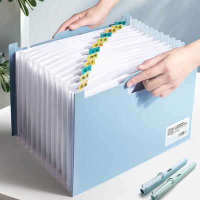 Cartella portadocumenti a fisarmonica, espandibile, verticale, organizer per documenti, 13 tasche, con colori