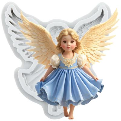 Angel Silicone Mold Angel Baby Fondant Molds Cake Decorating Tools Cupcake Topper Candy Resin Clay Chocolate Gumpaste Mold