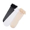 Girls' Mid-Calf Cotton Socks with Bows, Princess Style, Thin Soft Spring/Autumn Wear, Korean Fashion Baby Long Socks