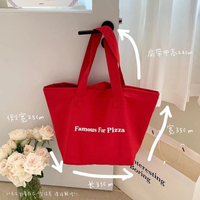 Red Bag, Large-capacity Handbag, Class Bag, Commuting Girl