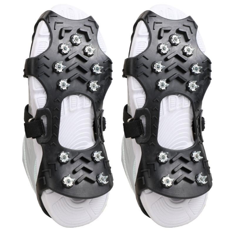 1pair Light weight Ice Cleats Grip Spikes Antiskid Tractions Grip Snow Grip for Mountain Climbing Snow Walking