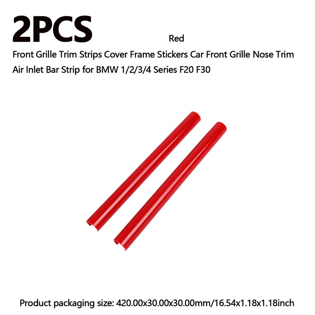 2/4PCS Car Front V Brace Grill Trim Strips Cover Front Grill Insert Trims Stripes for BMW F30 F31 F32 F33 F34 F35 F36