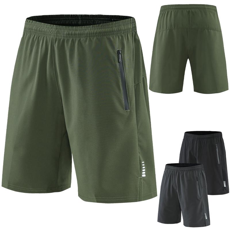 Men Running Shorts Quick Dry Fitness Sport Knee Length Shorts Casual Gym Shorts Loose Male Training Shorts