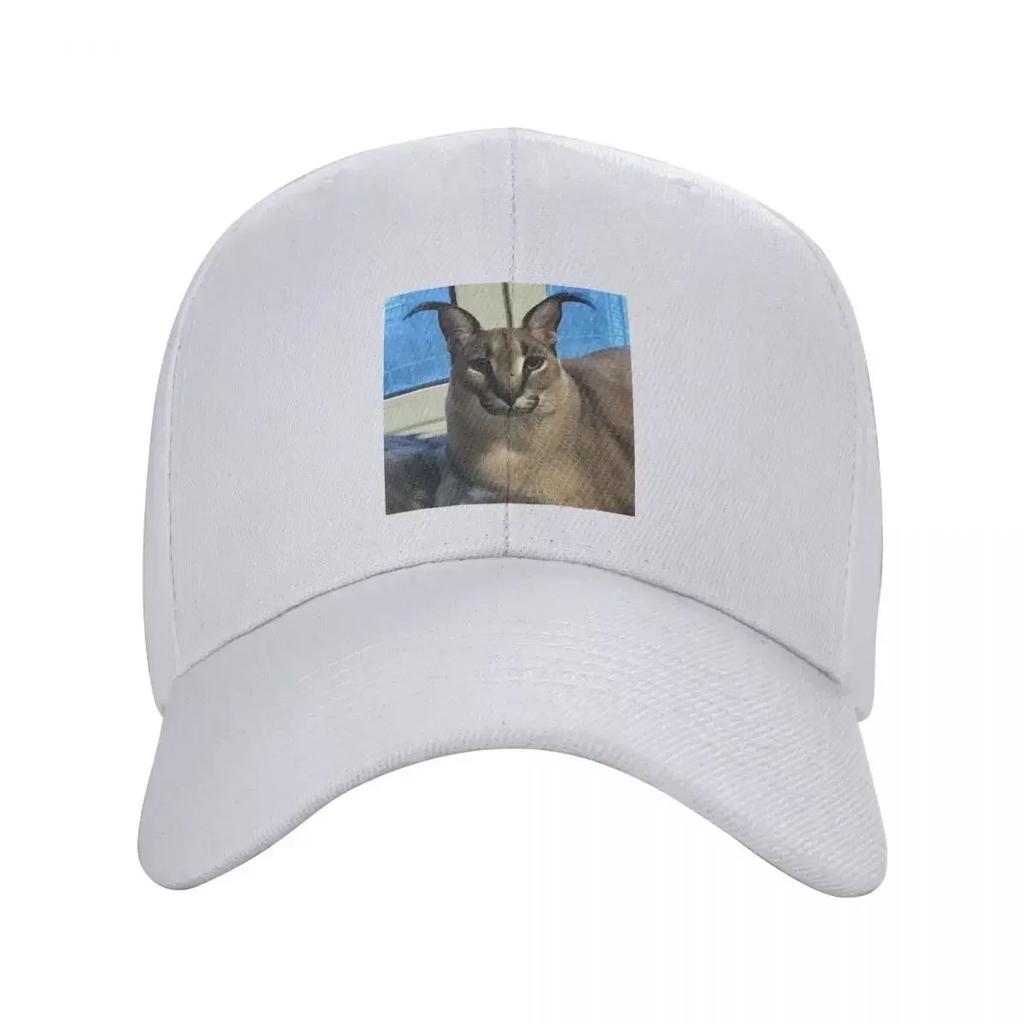 Punk Unisex Big Floppa Funny Meme Baseball Cap Adult Caracal Cat Adjustable Dad Hat Unisex Women Sports Snapback Hats