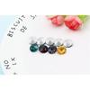 ChangJin 100PCS Mixed Colors Point Back Crystals Rhinestone Rivoli Fancy Glass Stones (Various Sizes) (12MM(100PCS))
