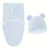 Cozy Baby Swaddle Wrap with Matching Hat –  Premium Soft Touch for Newborns, Ideal Holiday & Shower Present