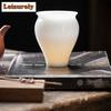 100ml Boutique Iced Sheep Fat Jade Porcelain Beauty Cup White Smelling Cylinder Cup Small Meditation Cup Mugs Kung Fu Teaware
