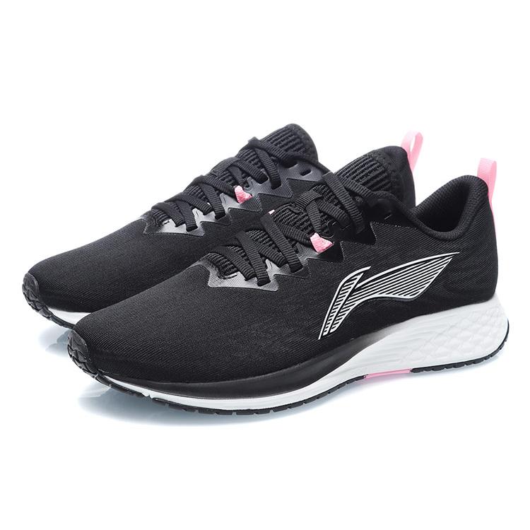 Li Ning Red Hare 4 Low top Fabric Abrasion Resistant Breathable Running Shoes Women's Black ARMR004-1