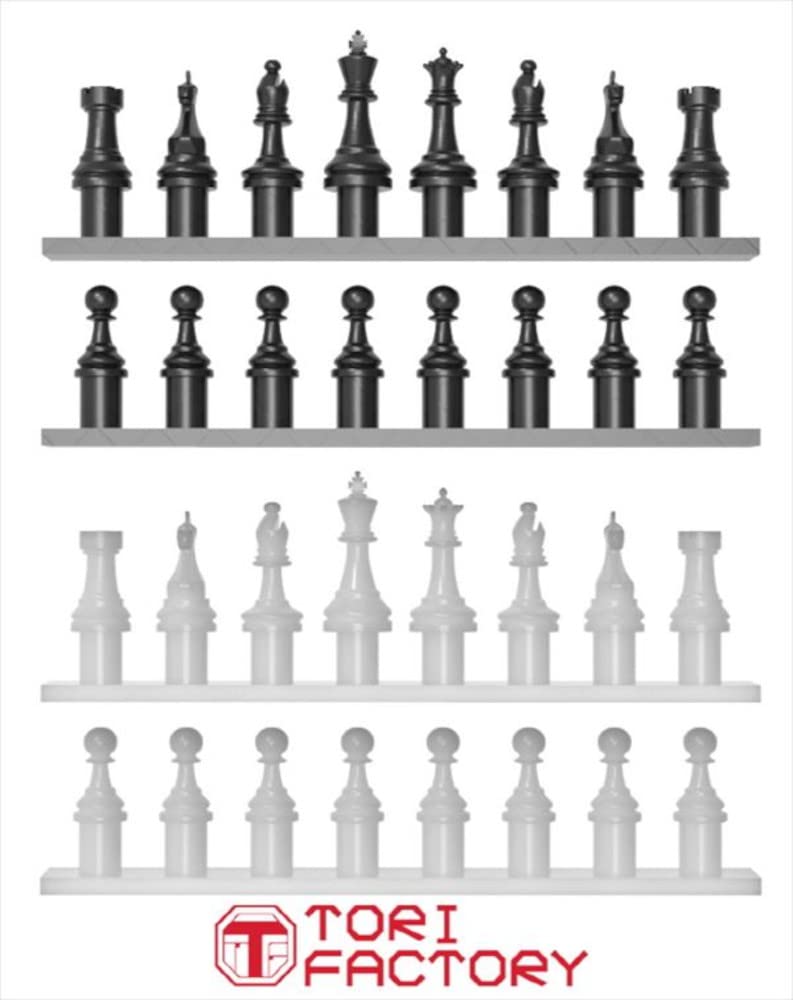 Tri Factory IDEA Series Figure Chess Game Set with Resin Spare Hands Resin Kit Molded Color 1/12 ID-12