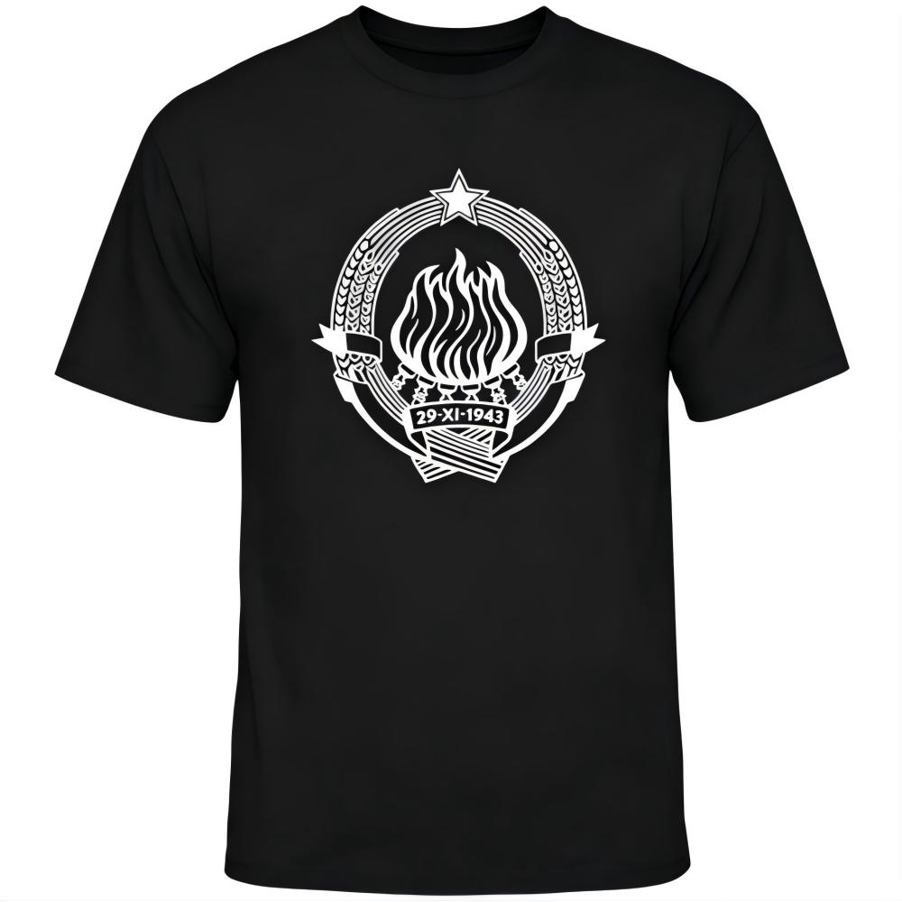 SFRJ Yugoslavia 29-XI-1943 Emblem Graphic T-Shirt