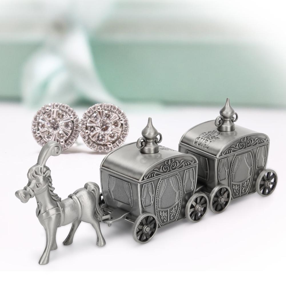 Tooth Collection Box Horse Shape Metal Storage Case Exquisite Vintage Craft Gift Ornament
