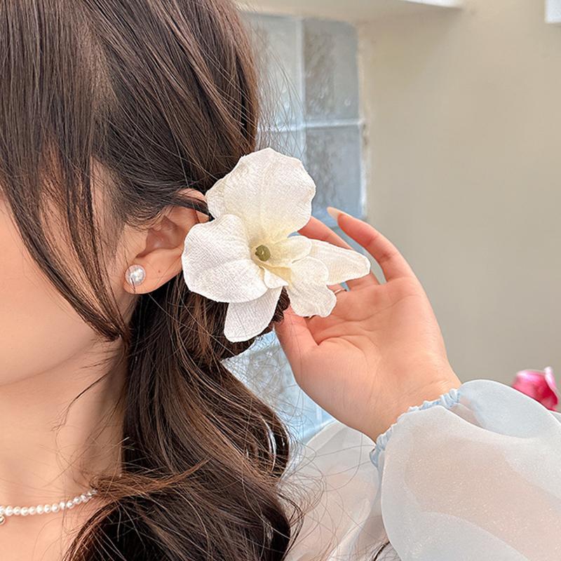 Simulated Orchid Hairpins Flower Hair Clip For Women Seaside Hairpin Side Clip Hair Accessories