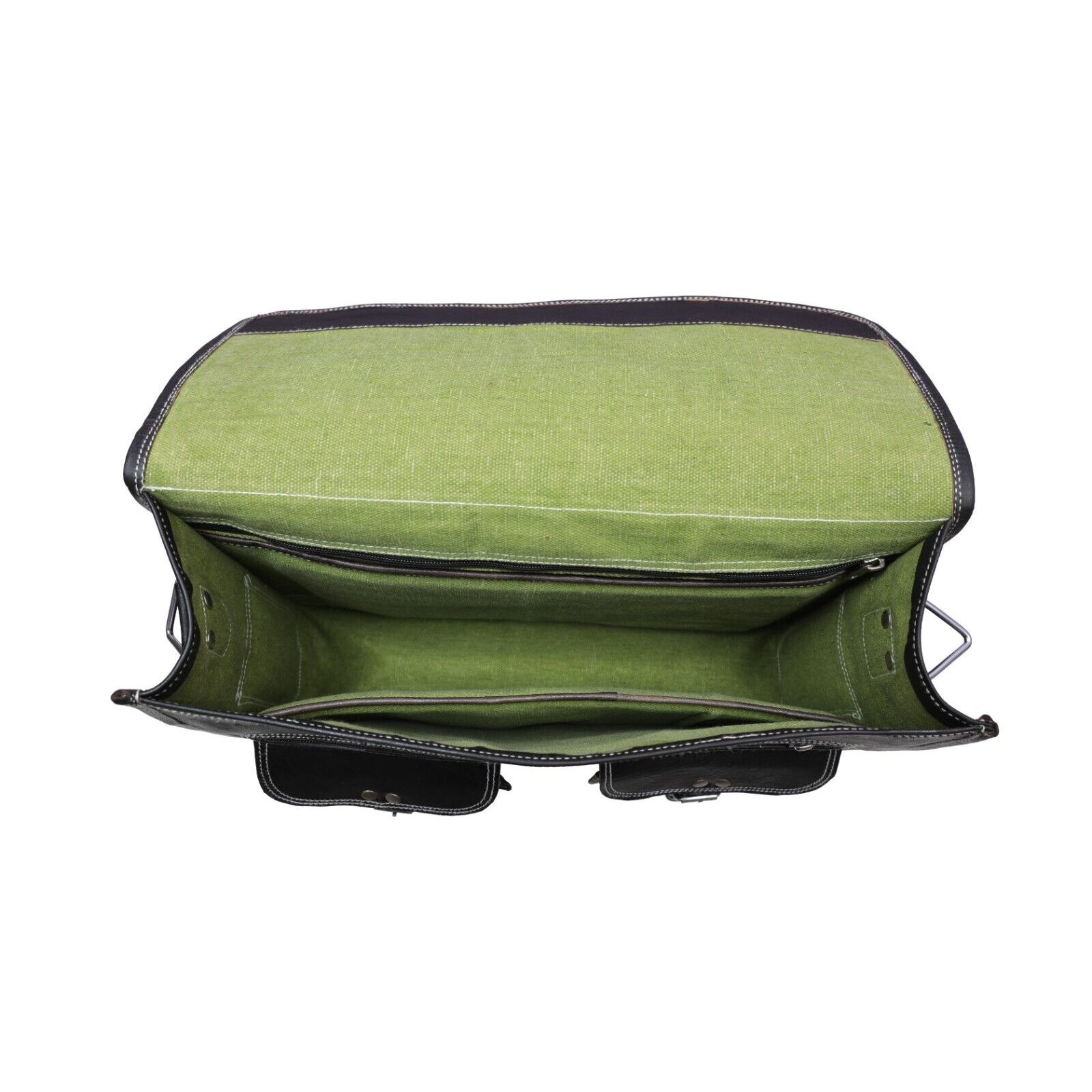 Мужская кожаная сумка через плечо ручной работы — фото 7