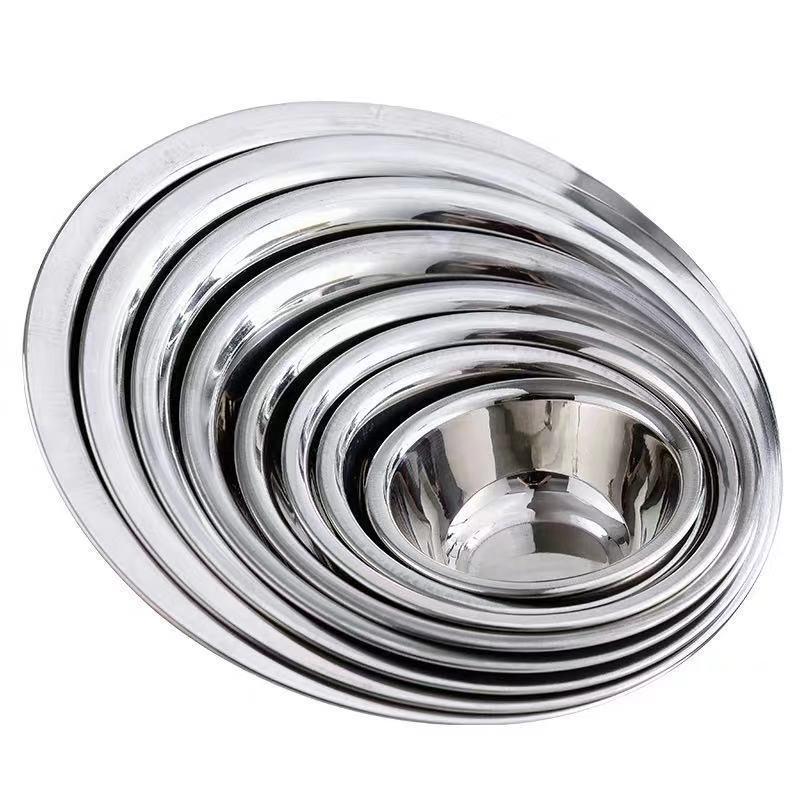 Verdikte Ronde Soep- en Rijstkom Set van Roestvrij Staal