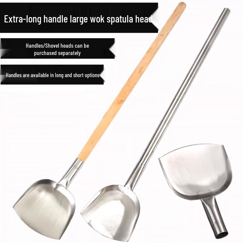 Commercial Stainless Steel Round Head Wok Spatula