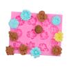 Silicone World DIY Rose Flowers Petal Silicone Mold Cake Baking Decoration Fudge Chocolate Mold Handmade Soap Tools