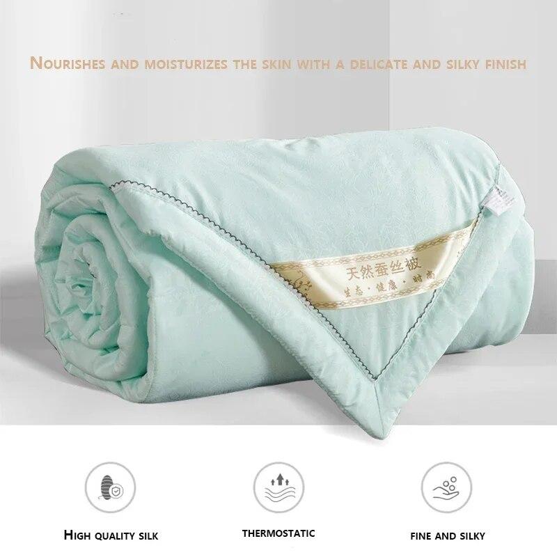 Letní přikrývky z morušového hedvábí, deky, chladivá přikrývka do ložnice s klimatizací, přehoz na postel, jednolůžko, královská velikost, king size, ložní prádlo, přikrývky