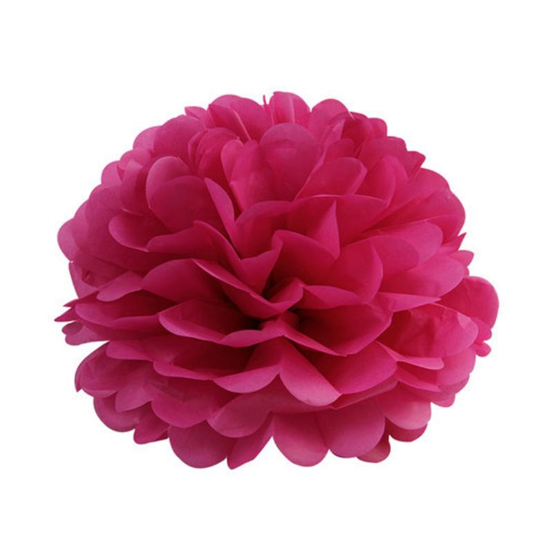 5pcs 6''-12'' Tissue Paper Pompoms Wedding Decorative Paper Flowers Ball Baby Shower Birthday Party Decoration Paper Pom Poms