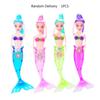 Cartoon Mermaids for Doll 7'' with LED Light Toddler Toy for Doll Toy Children Bathing Toys Eco-friendly Material Childr
