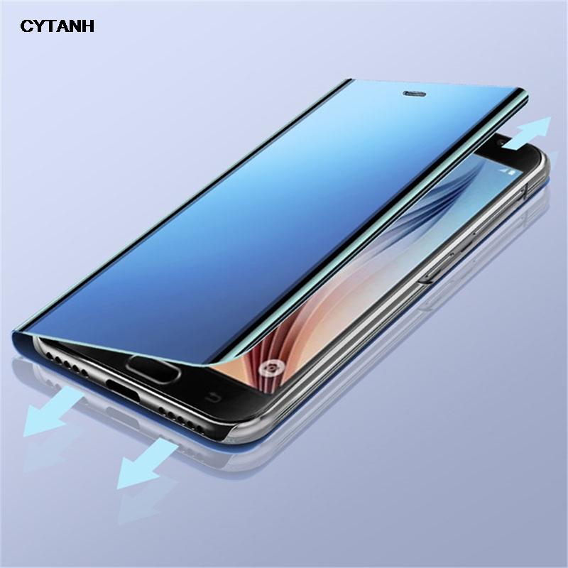 Mirror Flip Case For Samsung Galaxy S26 S25 S24 S23 S21 S20 Ultra Plus FE Cases For Samsung Note 20 10 Ultra Plus Carcasa Cover