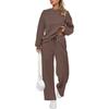 Women's 2 Piece Solid Color Casual Sportswear Long Pants Set
